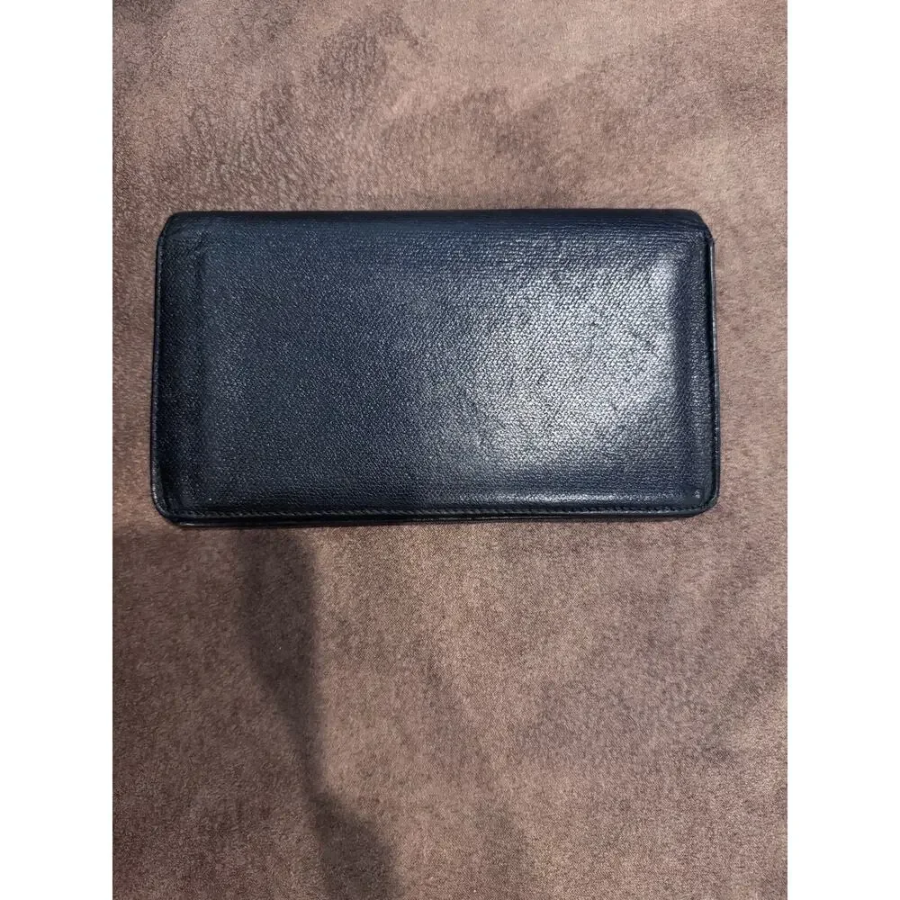 Vintage Chanel Bifold Long Wallet W COA Missing Zipper pull